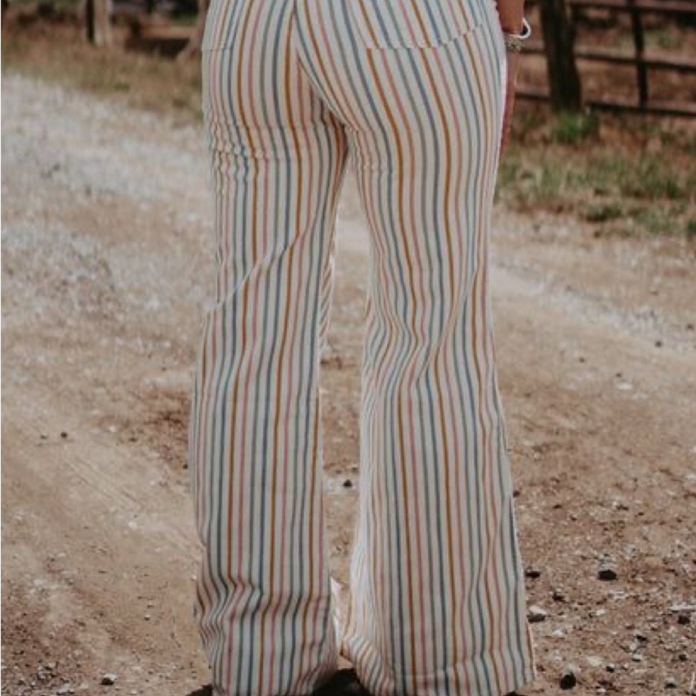 Wrangler Multicolor Striped Flare Pants